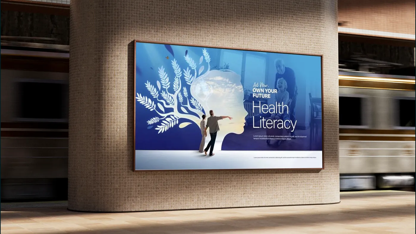 SelfCheck Health Literacy billboard